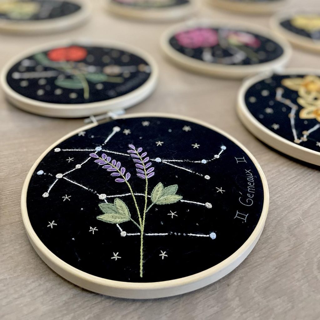 Constellation du gémeaux et sa lavande