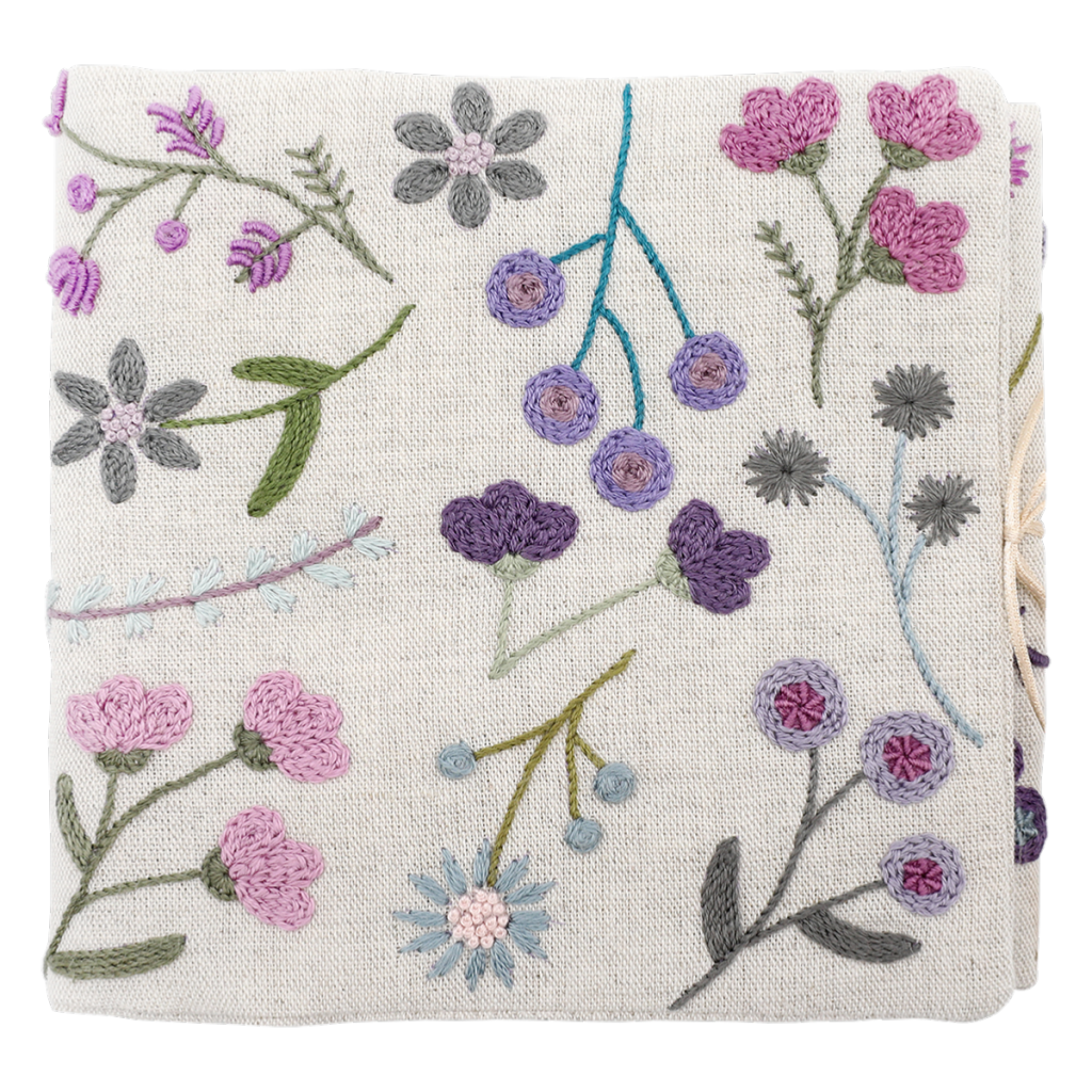 Porte-aiguille fleuri - Violet