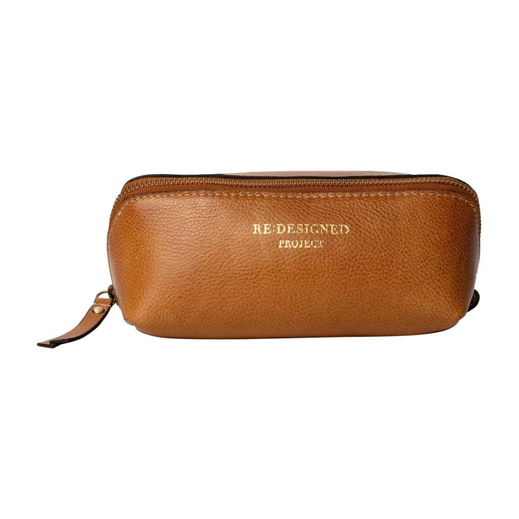 Trousse en cuir - Camel